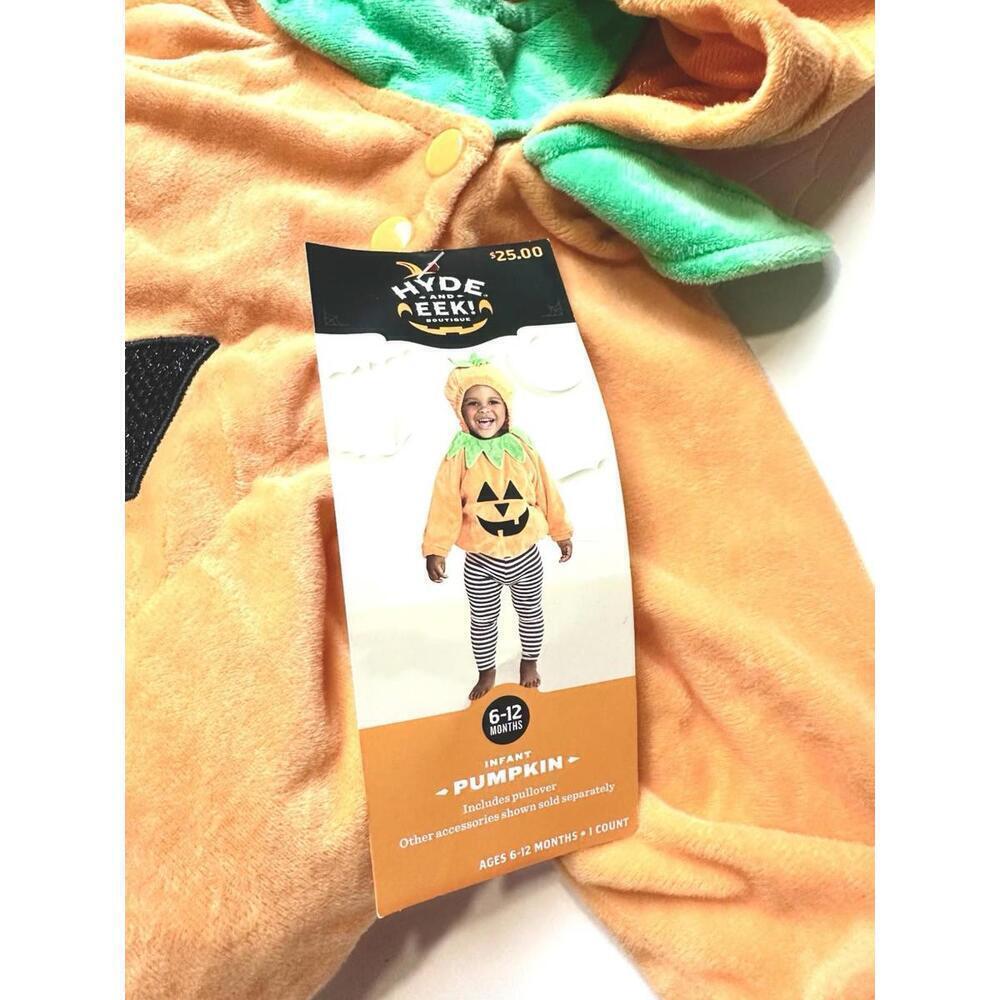 Hyde and Eek! Boutique Orange Infant Pumpkin, 6-12 Months - Halloween Costume - Picture 5 of 6